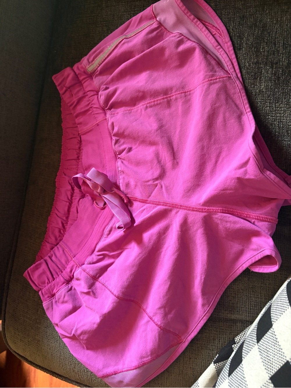 lululemon athletica Bright Pink Athletic Drawstring Shorts
